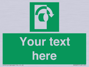 Custom Turn Clockwise Sign